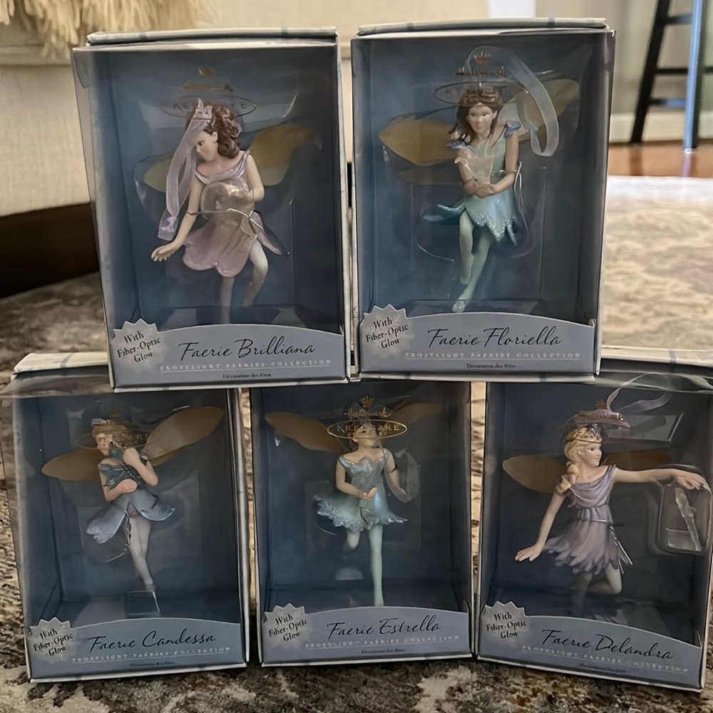 Hallmark Keepsake Ornaments | Frostlite Faeries Collection | Set of Five - NIB